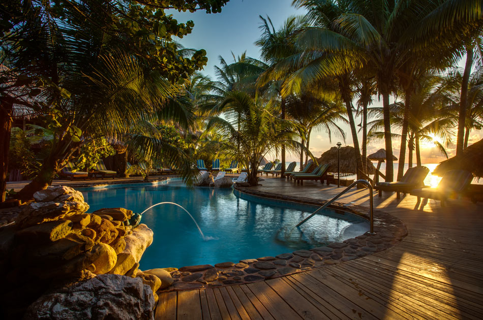 Freshwater Pool at Xanadu Island Resort in Ambergris Caye Belize