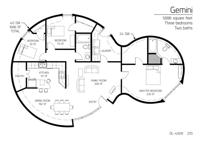 Curated visual reference: The Gemini A Versatile Midsize Dome Home Floor Plan Photo Inspiration