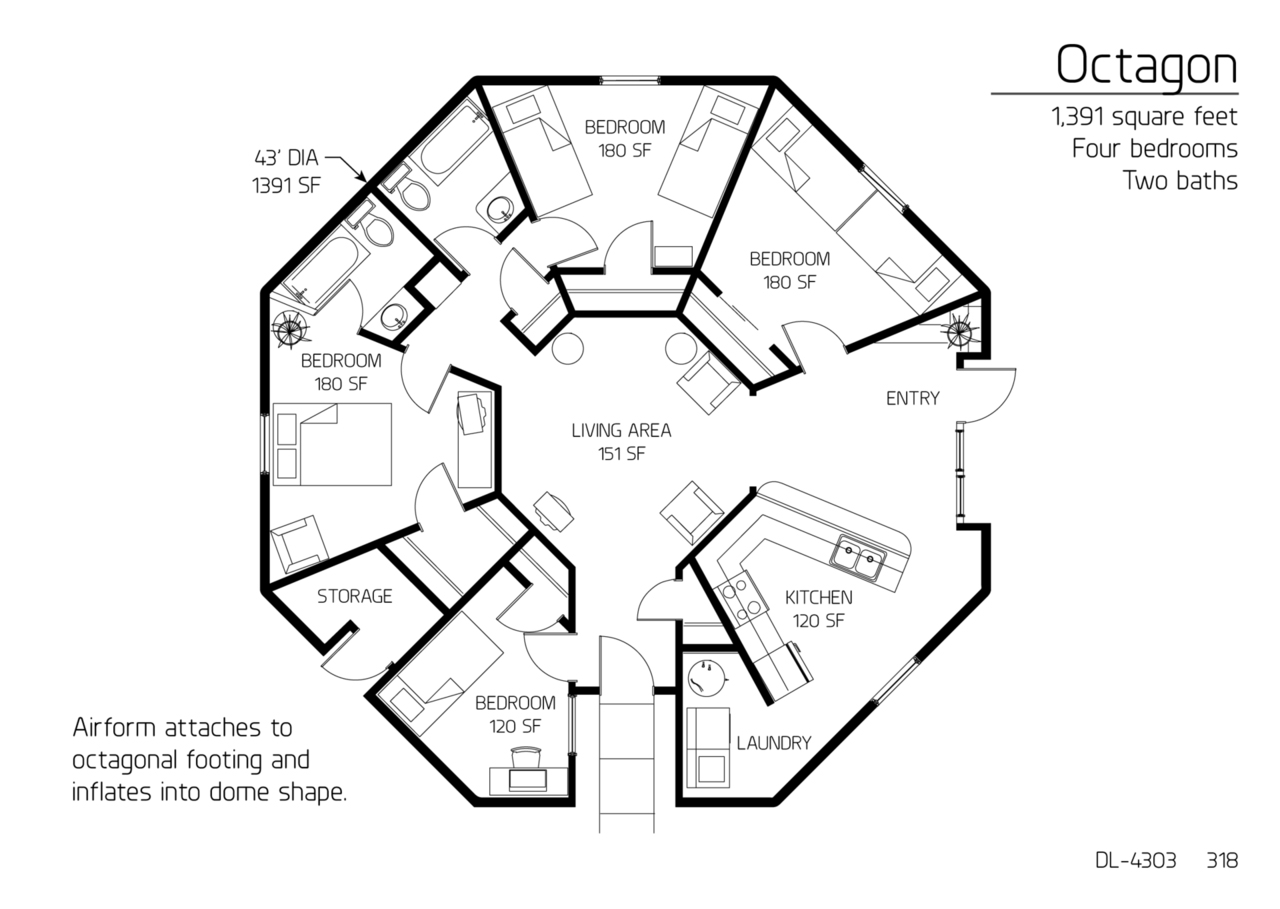 Dome Home Floor Plan Feature The Octagon Dome Cabin Brooks Construction