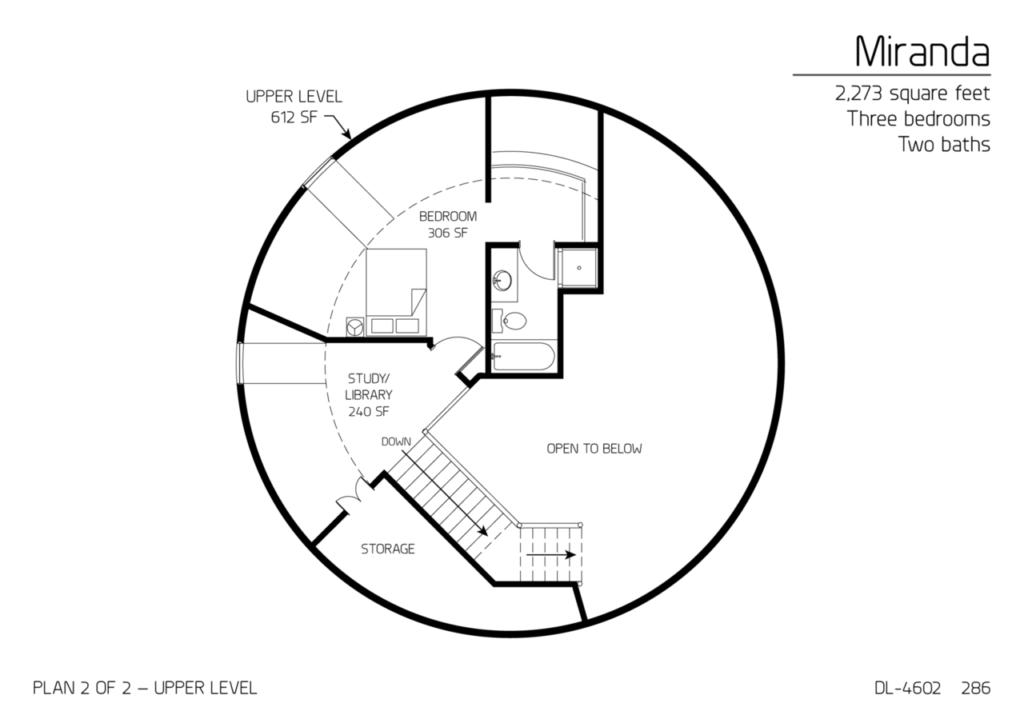 The Miranda, DL4602: The second floor is dedicated to the master suite and a sitting area that can double as a library or study. Lots of room, and no other bedrooms to share the space with.