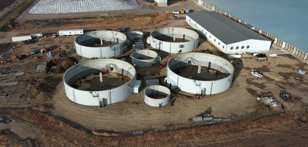 Full Circle Dairy RNG Digester Construction in Hurley, SD