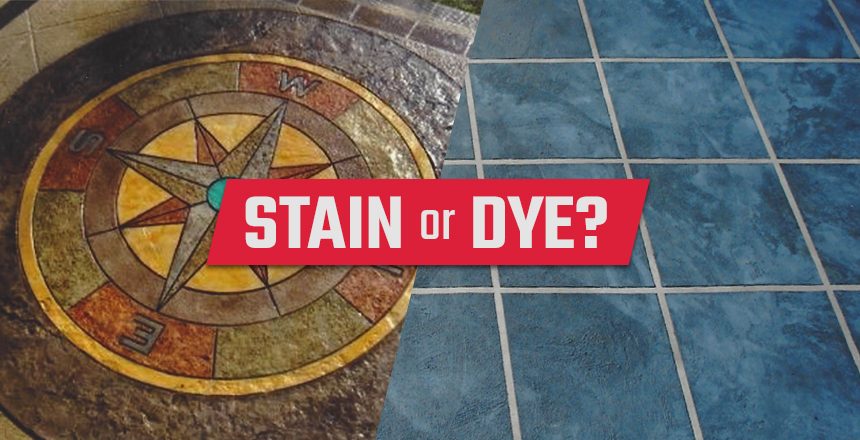 What's the Difference Between Concrete Stain and Concrete Dye? Which should you choose for your home?