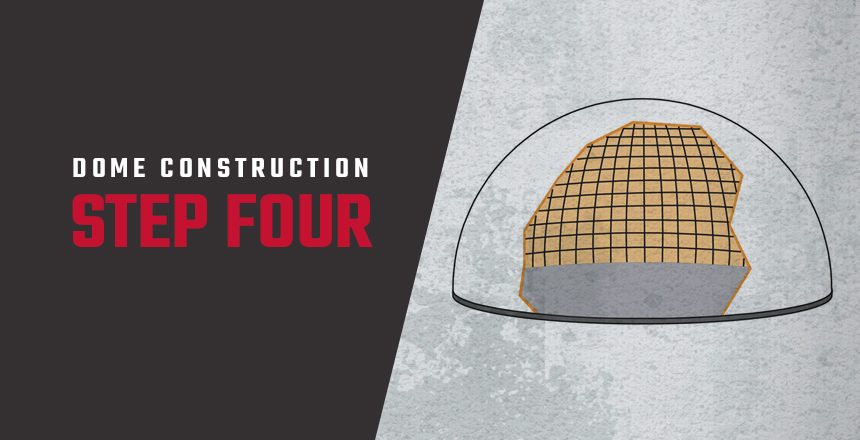 Dome Construction - Step 4 - Steel-Reinforcing Rebar